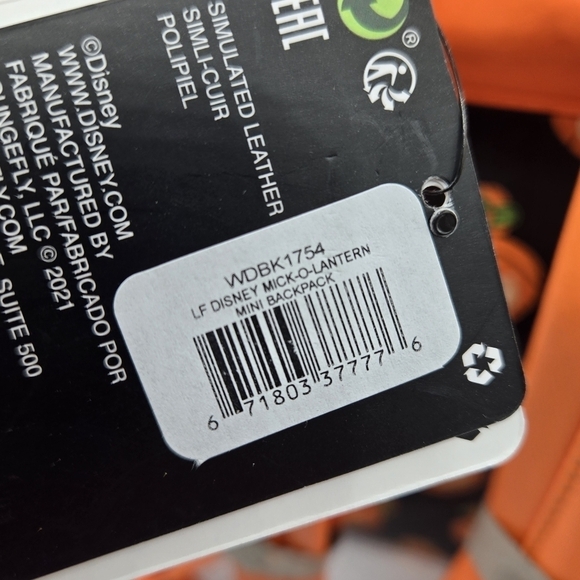 Loungefly Disney Mickey-O-Lantern Glow in the Dark Backpack - Picture 12 of 13